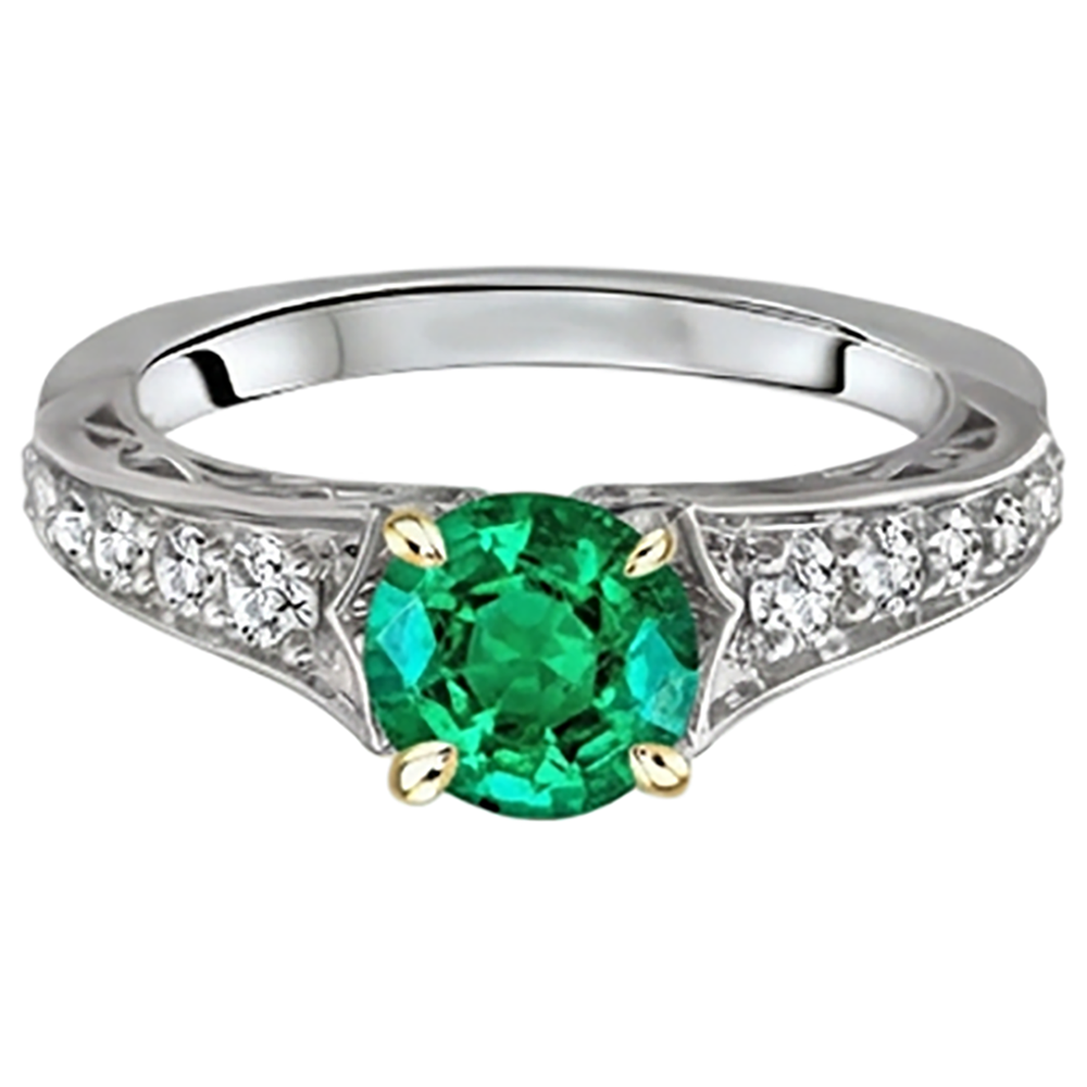 Brilliant Precious Stone Ring 2.50 ct – front view