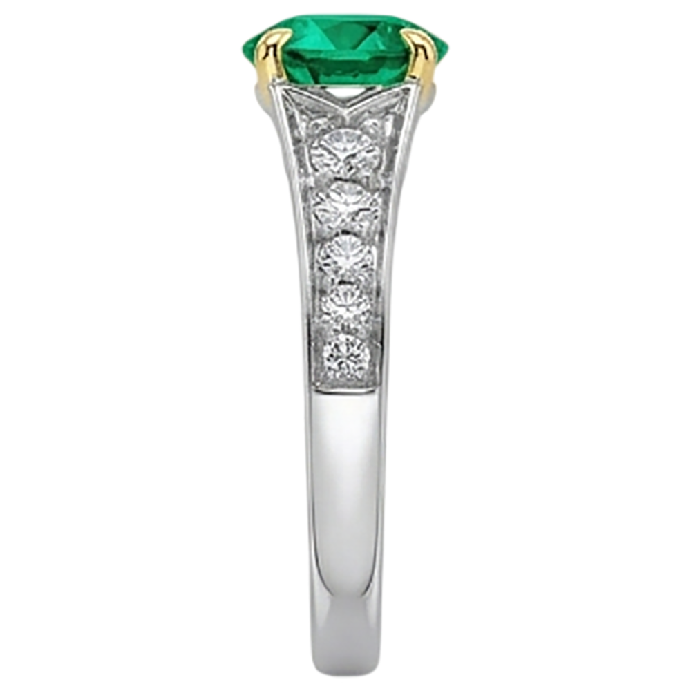 Brilliant Precious Stone Ring 2.50 ct – top view