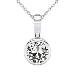 Luxurious Pendant with Bezel-Set Fine Diamond – 1.50 ct