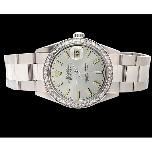 Oyster White Stick Dial Rolex