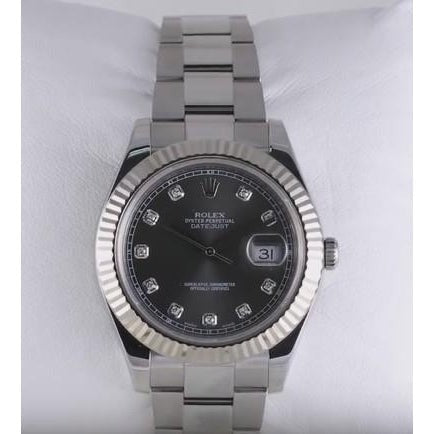 Fluted Bezel Rolex Men Watch