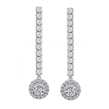 Earrings 14K White Gold with Fine Diamond – main view