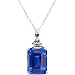 2.50 ct Cornflower Blue Sapphire Precious Stone Pendant in 14K