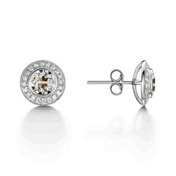Artisan Fine Diamond Stud Earrings 2.50 ct – 14K White Gold |