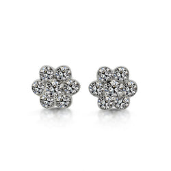 Luxury Diamond Earrings 7 ct – 14K White Gold from HarryChadEnt