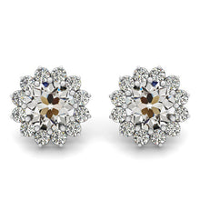 Genuine Diamond Stud Earrings – main view