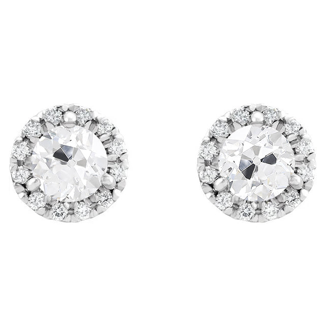 Diamond Earrings 5-ct 14K White Gold – main view