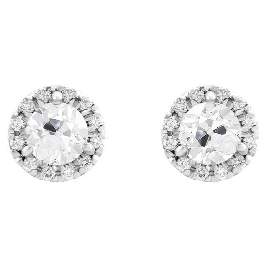 Diamond Earrings 5-ct 14K White Gold – main view