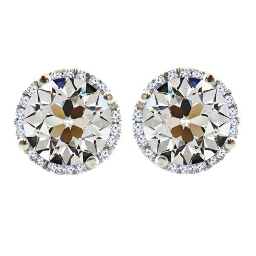 Drop Earrings 14K White Gold with Brilliant Diamond – main view