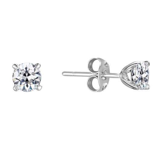 Earrings 14 Karat White Gold with Diamond – main view