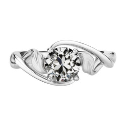 Natural Brilliant Diamond Single Stone Ring 2 ct – 14K White Gold
