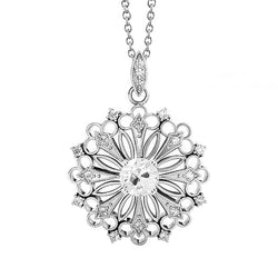 Authentic Antique Fine Diamond Drop Pendant 1 ct