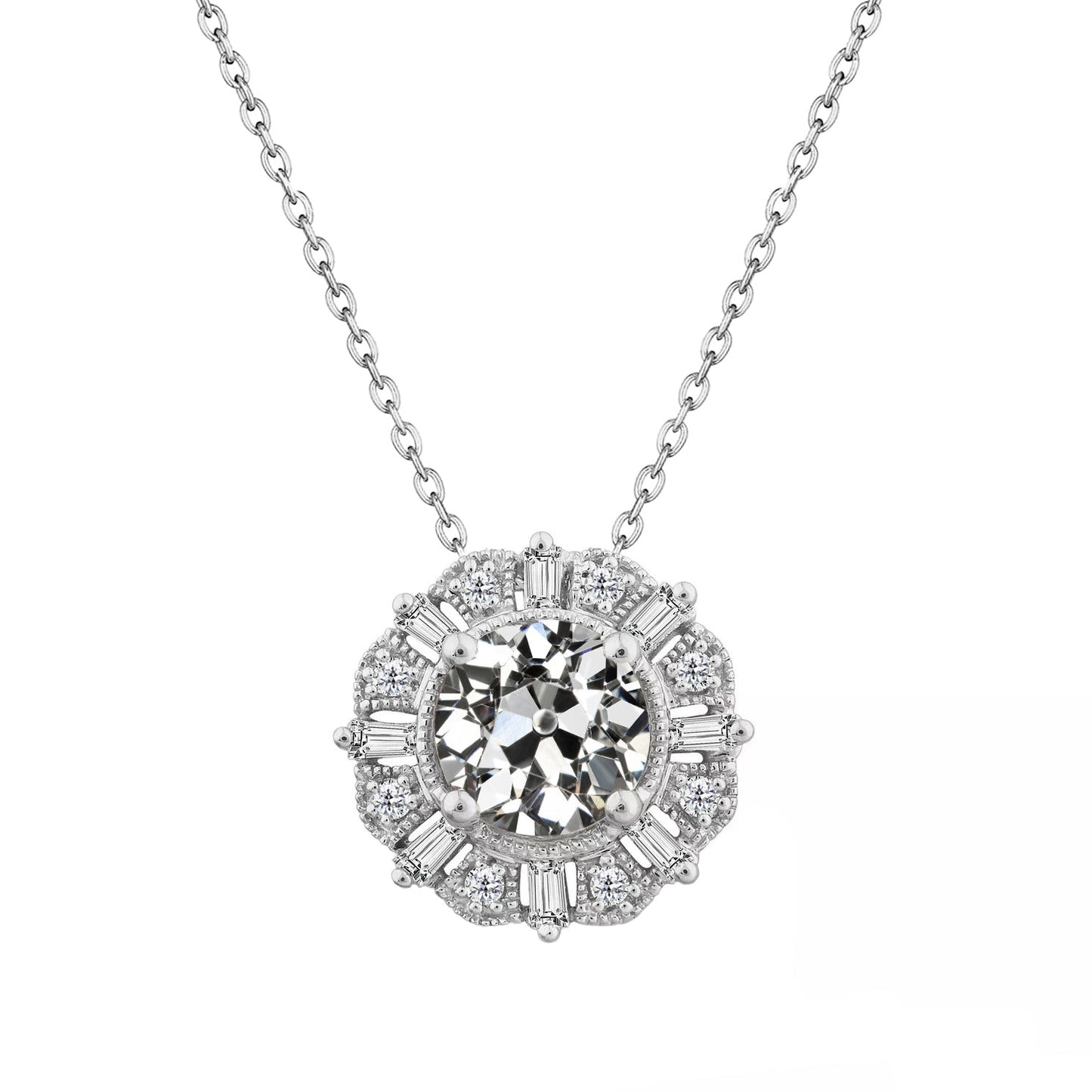 Natural Diamond Drop Pendant – main view
