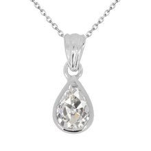 Fine Diamond Pendant Necklace 2-ct 14K White Gold – main view