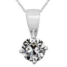 Genuine Diamond Pendant Necklace 2.50 ct 14 Karat White Gold – main view