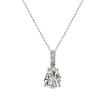 Handmade Diamond Drop Pendant 2 ct – main view