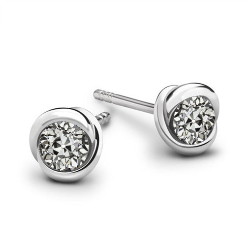 Authentic Fine Diamond Drop Earrings – main view