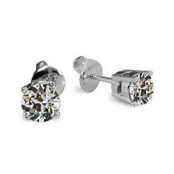 Luxury Fine Diamond Drop Earrings – 3 ct 14K White Gold