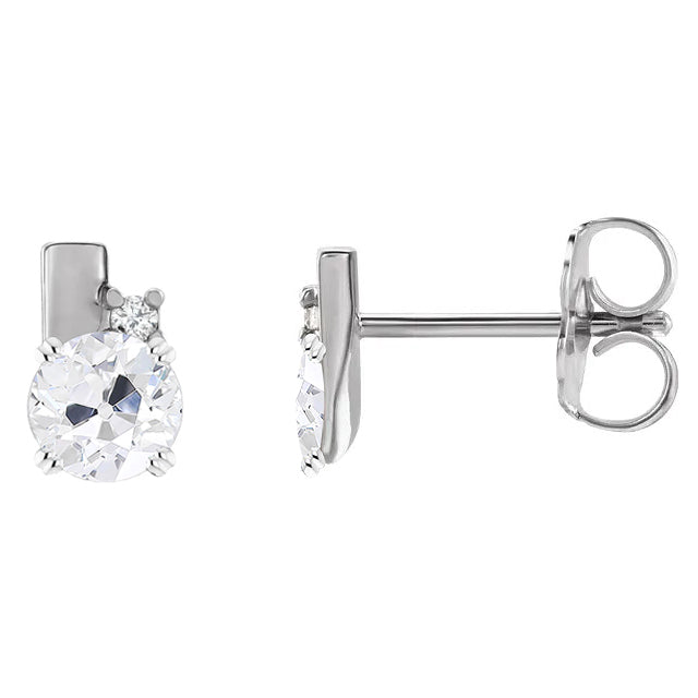 Brilliant Brilliant Diamond Stud Earrings 3.50 ct – front view