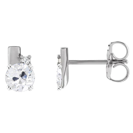 Brilliant Brilliant Diamond Stud Earrings 3.50 ct – front view