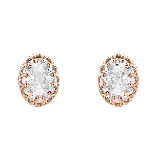 Radiant Fine Diamond Earrings 5.50 ct – front view