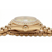 Diamond Bezel Champagne Stick Dial Rolex Watch Dj Presidential