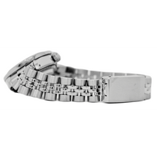 Diamond Bezel Gray Roman Women Rolex Watch Ss Jubilee Bracelet