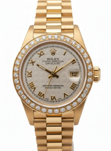 Diamond Bezel Pyramid Roman Dial Rolex Dj Watch President Style Yg