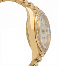 Diamond Bezel Pyramid Roman Dial Rolex Dj Watch President Style Yg