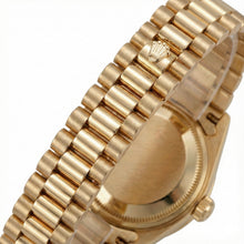 Diamond Bezel Rolex Dj Presidential Style Watch White Stick Dial Yellow Gold