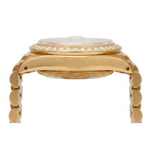 Dj Rolex Black Stick Dial Presidential Watch Gold Natural Earth Mined Diamond Bezel