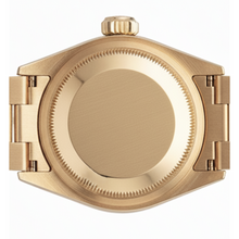 Dj Rolex Gold President Style Watch White Roman Dial Natural Earth Mined Diamond Bezel