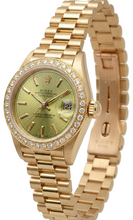 Dj Rolex Presidential Style Natural Earth Mined Diamond Dial Champagne Stick Dial