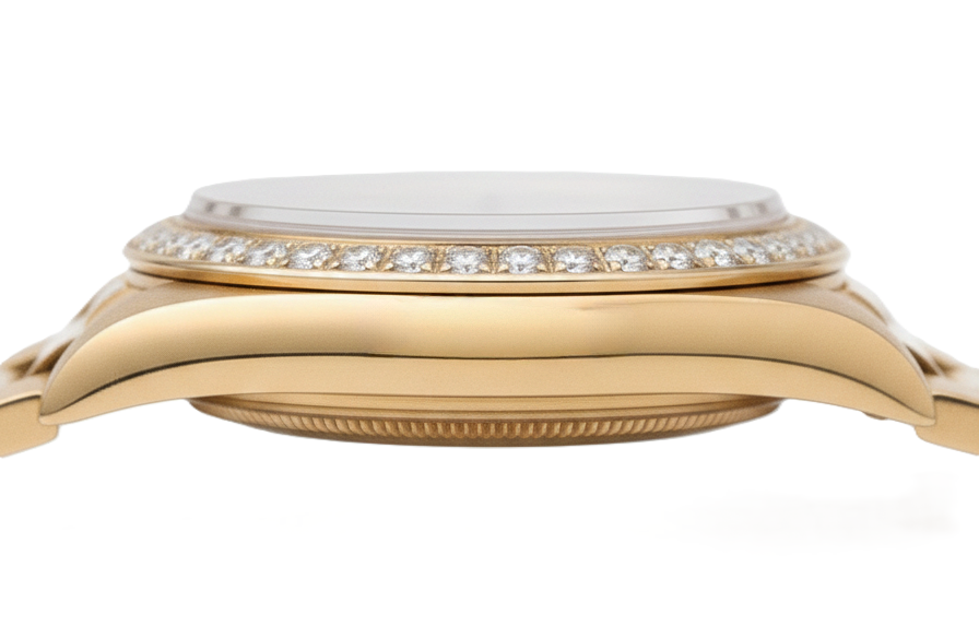 Dj Rolex Presidential Style Natural Earth Mined Diamond Dial Champagne Stick Dial