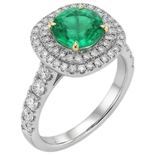 Radiant Precious Stone Ring 2.50 ct – front view