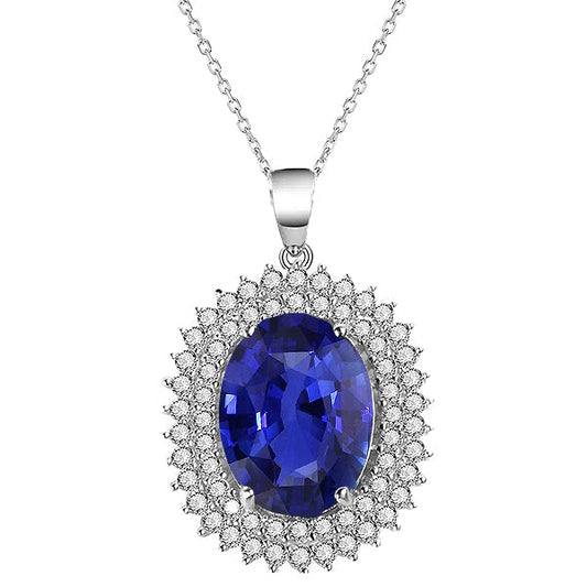 Blue Sapphire Gemstone Pendant – main view