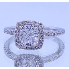 Eagle Claw Prongs Halo Cushion Anniversary Real Diamond Ring 3.50 Carats 2