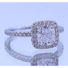 Eagle Claw Prongs Halo Cushion Anniversary Real Diamond Ring 3.50 Carats 3