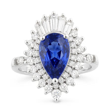 Earth-Mined Pear Shape Cornflower Blue Sapphire Precious Stone