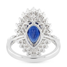 Earth-Mined Pear Shape Cornflower Blue Sapphire Precious Stone