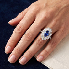 Earth-Mined Pear Shape Cornflower Blue Sapphire Precious Stone