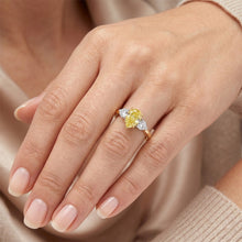 Earth-Mined VVS Clarity Yellow Canary Diamond Statement Ring 1 ct