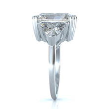 Elegant 9 Carat Natural Radiant Trilliant Diamond Ring4