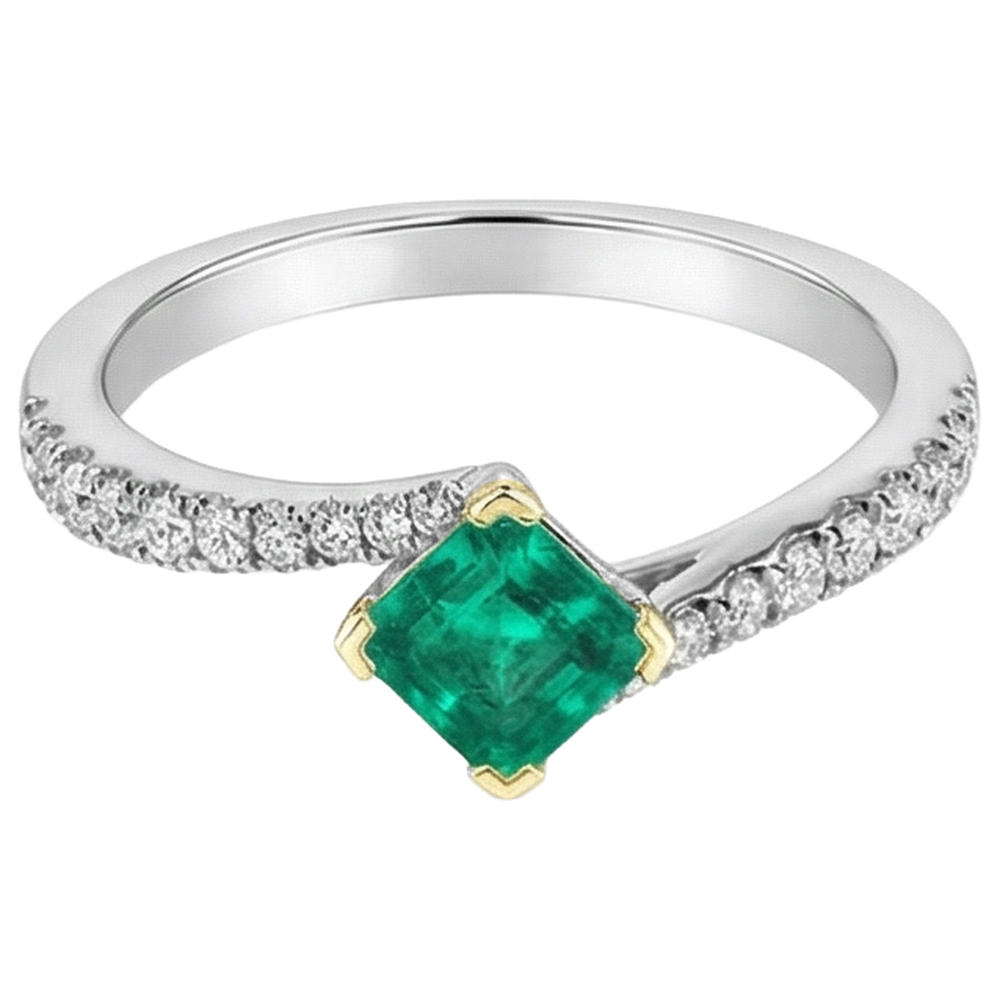 Artisan Precious Stone Ring 2 ct – angle view
