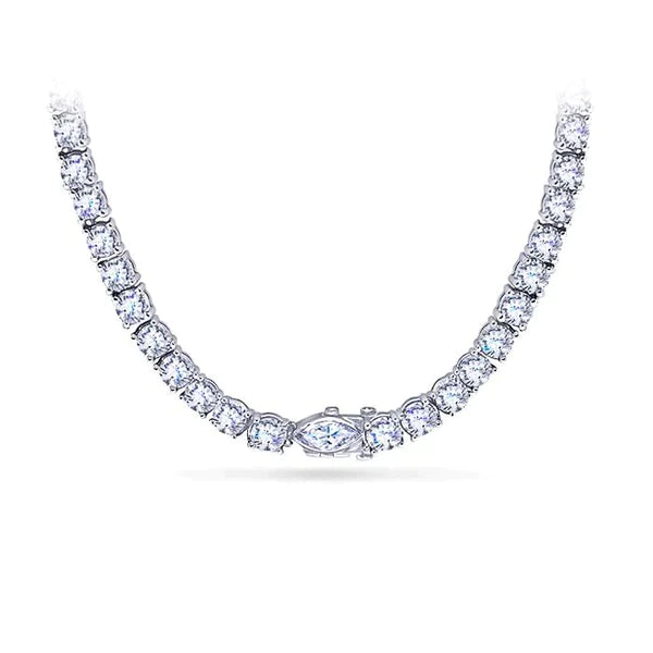 Elegant Gold Chain Real Diamond Necklace