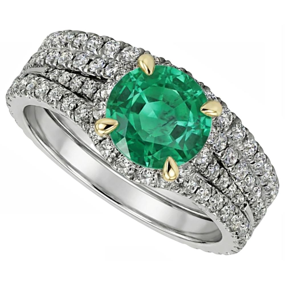 Brilliant Precious Stone Ring 2.50 ct – side view