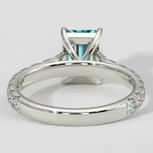 Elegant Bluish Paraiba Diamond Ring