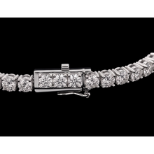 Elegant 9 Carat Lab Grown Diamonds Tennis Bracelet White Gold 14K