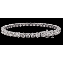 Elegant 9 Carat Lab Grown Diamonds Tennis Bracelet White Gold 14K