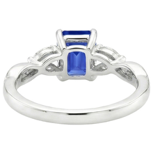Emerald Cut Sapphire Women's Ring